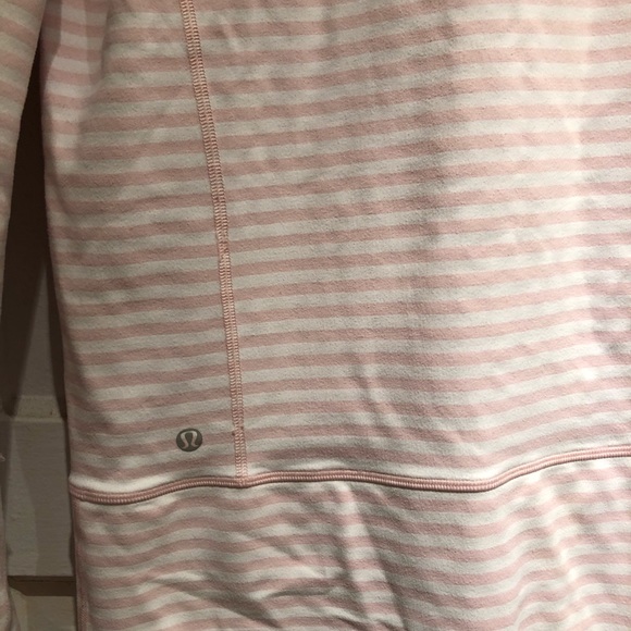 2 Piece Lululemon Jacket Tank Pink Tonka Striped - Picture 12 of 16